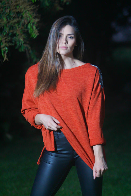 Sweater Amelie Terracota