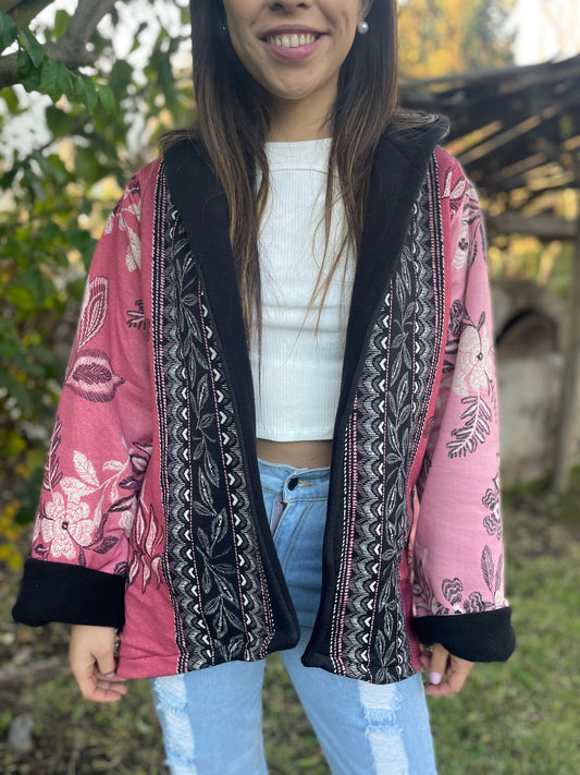 Chaqueta  reversible artemisa rosa