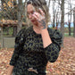 Sweater Iris Verde Animal Print (A)
